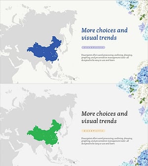 아시아 꽃 수출 시장 분석 슬라이드