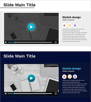 배경음악 아이콘과 동영상 – 멀티미디어 콘텐츠 포트폴리오