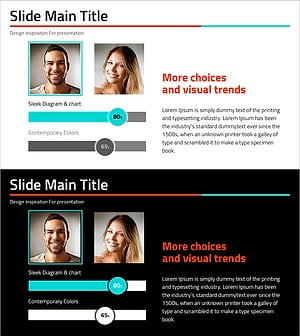 고객별 시장 분석을 통한 숫자적 통찰을 담은 슬라이드 커버