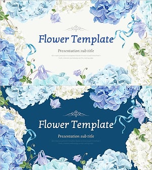 플라워 파티 템플릿 표지