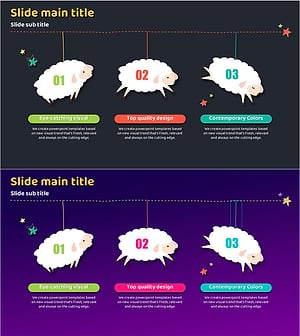 불면증 해결 방법 프레젠테이션 슬라이드 템플릿 – 심신 안정