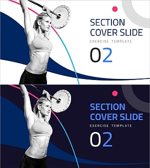 운동 테마 템플릿 간지02 – 섹션 첫 장 커버 슬라이드