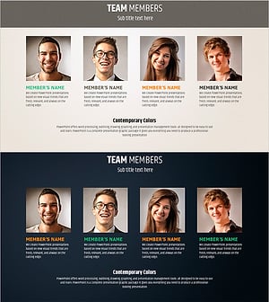 인물 소개 슬라이드 – 팀 멤버를 소개하는 효과적인 디자인