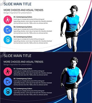 근력 운동 전략을 시각화한 다이어그램 슬라이드