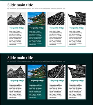 전통 가옥 지붕 프레젠테이션 템플릿 – 한국의 아름다움을 담다