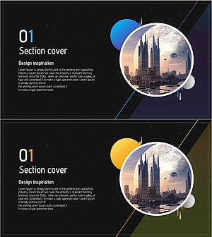 Space Industry Template Section Cover 01 – Futuristic Design and Progressive Vision