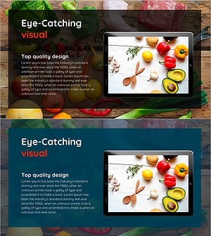식재료 목업과 칼럼 – 매력적인 비주얼과 품질 디자인