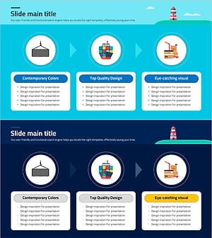 물류 운반 절차를 시각화한 슬라이드