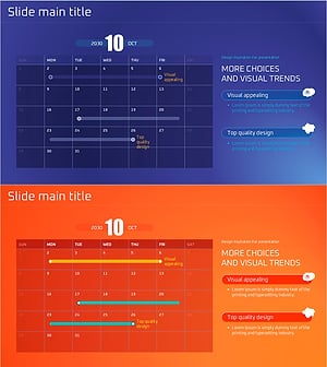 Purple Orange Schedule Table – Efficient Business Management