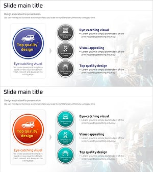 24시간 자동차 안전 관리 서비스를 시각화한 슬라이드