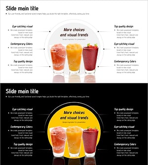 과일 스무디 다이어그램 – 제품/서비스 차별화 전략