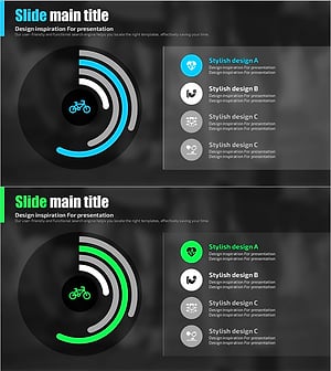 건강을 위한 운동 도넛차트 – 시장 점유율 분석