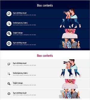 사진 보정 서비스 슬라이드 – 현대적 디자인