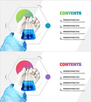 깔끔한 과학 실험 템플릿 표지