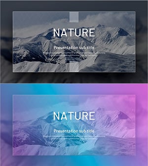 자연 와이드 템플릿 표지 - 감성적이며 전문적인 프레젠테이션