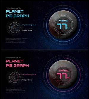 Planet Pie Graph for Data Visualization – Style and Appeal
