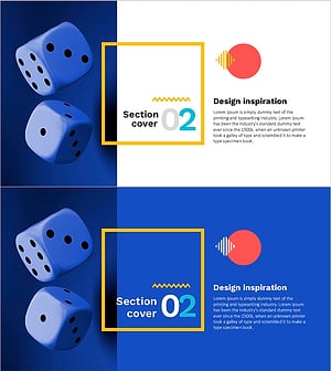 Section Cover Against Random Dice Background – Creative Inspiration