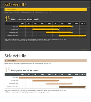단계별 일정계획에 최적화된 사업 추진 슬라이드
