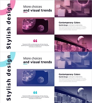 비즈니스 서비스 소개 슬라이드 - 클러스터 다이어그램 활용
