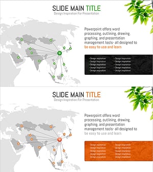 시장 진출 전략 슬라이드 – 마케팅 목표를 이루는 다이어그램