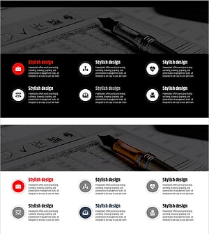 직장생활 아이콘으로 포인트를 살린 슬라이드 템플릿