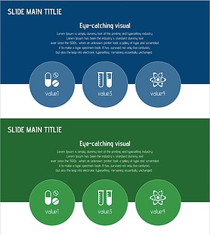 눈길을 끄는 비주얼로 시각적 정보를 전달하는 프레젠테이션 슬라이드