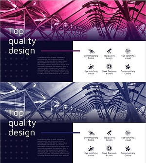 천문학 연구 개요 슬라이드 – 현대적 다이어그램