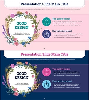 봄 날씨 텍스트 박스 – 상품 생산계획을 강조하는 클러스터 디자인