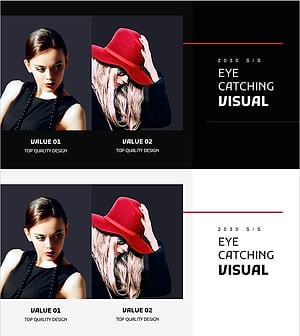 패션 소개 페이지 – 시선을 사로잡는 디자인