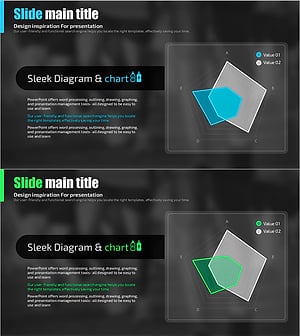보충제를 위한 레이더차트 슬라이드