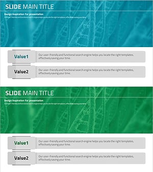 DNA 개발 사업목표를 시각화한 클러스터 슬라이드