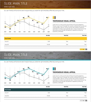 강조형 라인차트와 테이블 – 시장 분석과 수익전망