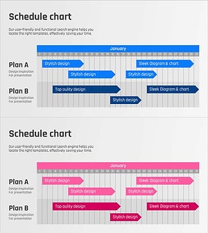 1월 일정 계획 다이어그램 – 효율적인 일정관리를 위한 프레젠테이션 템플릿