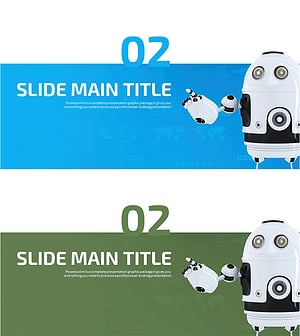 Advanced Robot Template Section Slide – Innovative Presentation