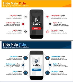 가격 및 프로모션 전략 슬라이드 – 다이내믹한 확산형 디자인