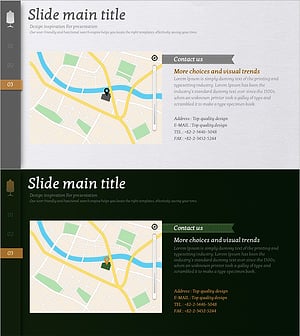 작업실 위치 안내 슬라이드 템플릿