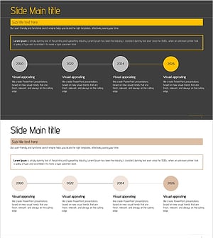 연혁 및 로드맵 슬라이드 – 비즈니스 전략과 성장