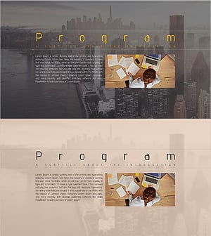 사업 비전과 전략을 소개하는 프레젠테이션 템플릿