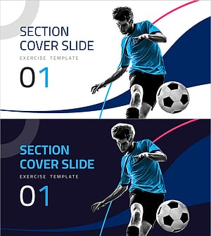 Exercise Theme Template Section Cover Slide 01 – Energy of Sports