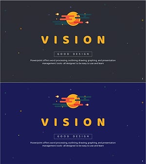 우주 비전 인트로 – 프레젠테이션의 시작