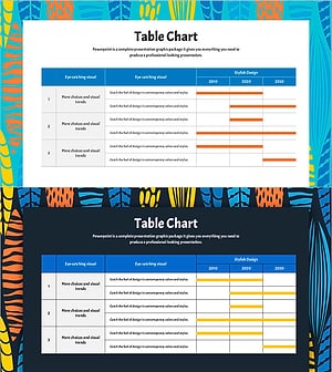여름 템플릿 계획 테이블 차트 – 사업 관리와 운영 최적화