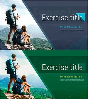 Stylish Title Slide for Hiking Presentation