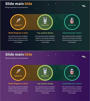 우주산업 비전 다이어그램 – 혁신과 발전