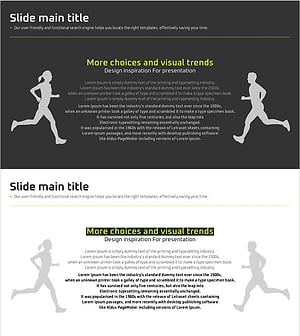 고객 성공 사례를 나타내는 런닝 실루엣과 칼럼 – 실용적인 시각화