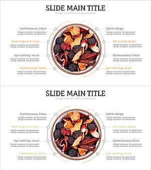 약재 재료 구성 내용을 효과적으로 표현한 슬라이드