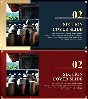 코리아 전통 섹션 커버02 – 전통과 세련미의 조화