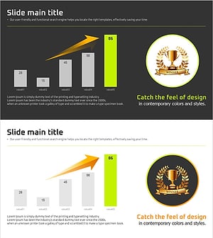 성장 강조 막대 그래프 – 수익전망 및 기대효과