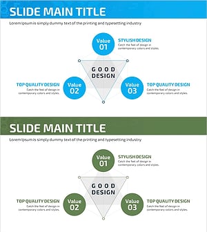 Business Area Triangle Diagram – Cluster for Business Introduction