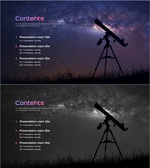 Astronomy Observation Template Contents – The Beginning of Space Exploration