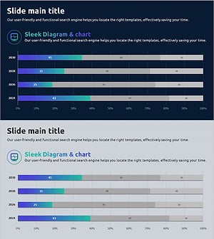 세분형 그라데이션 막대 그래프 – 시장 분석 최적화